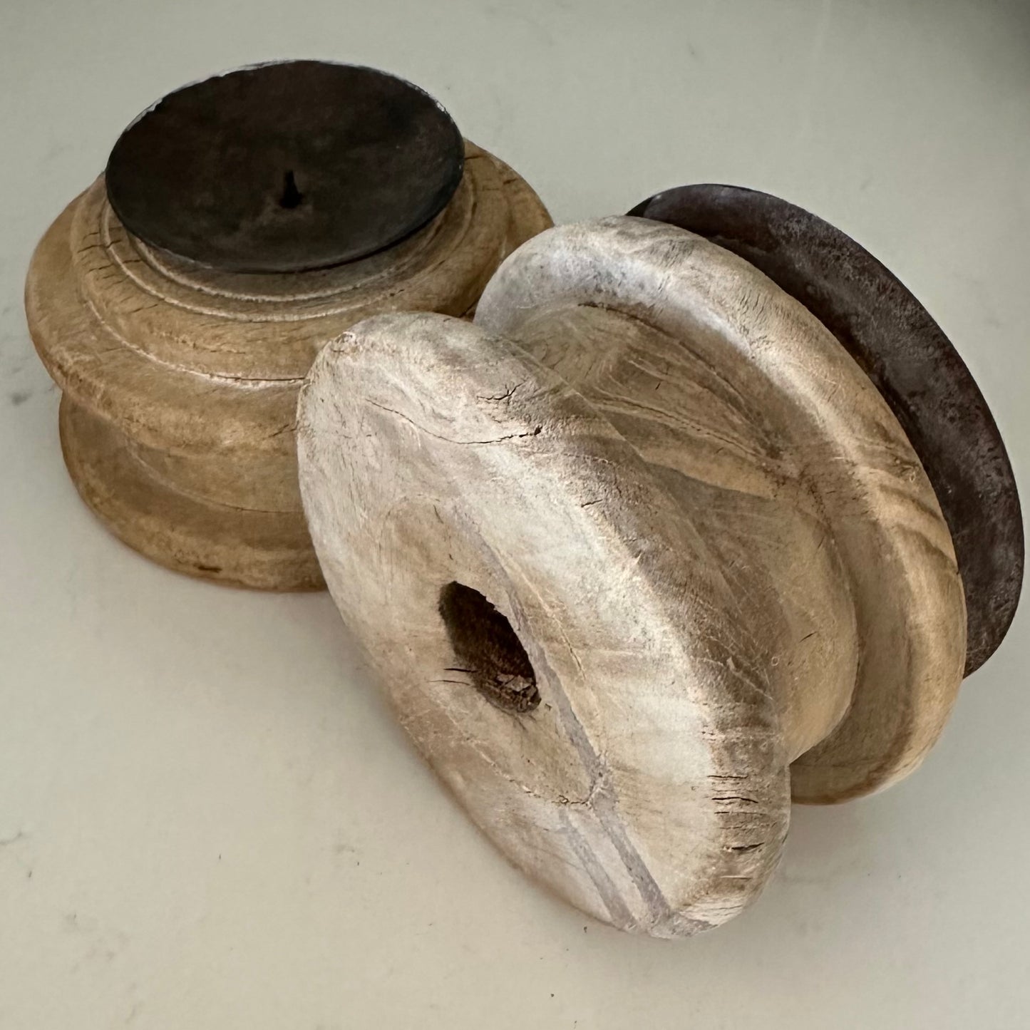 Wooden Vintage Candle Stand | Small
