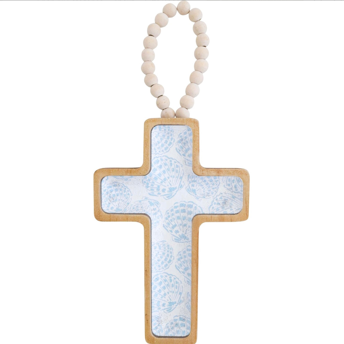 Shells Boho Hanging Cross | Wooden | JUST ARRIVED