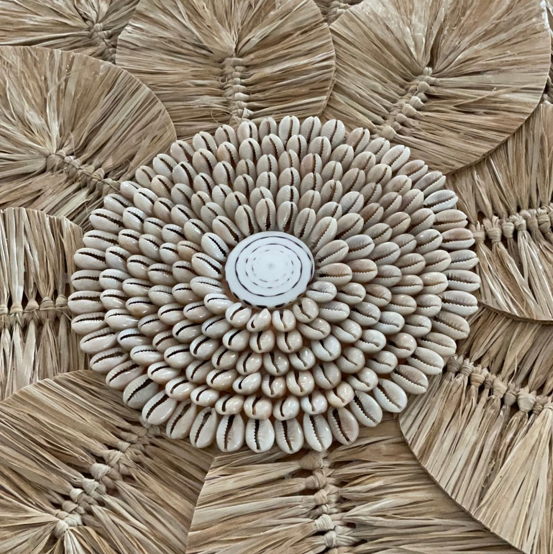 BoHo Lotus Flower Grass Juju Wall Hanging | COWRIE