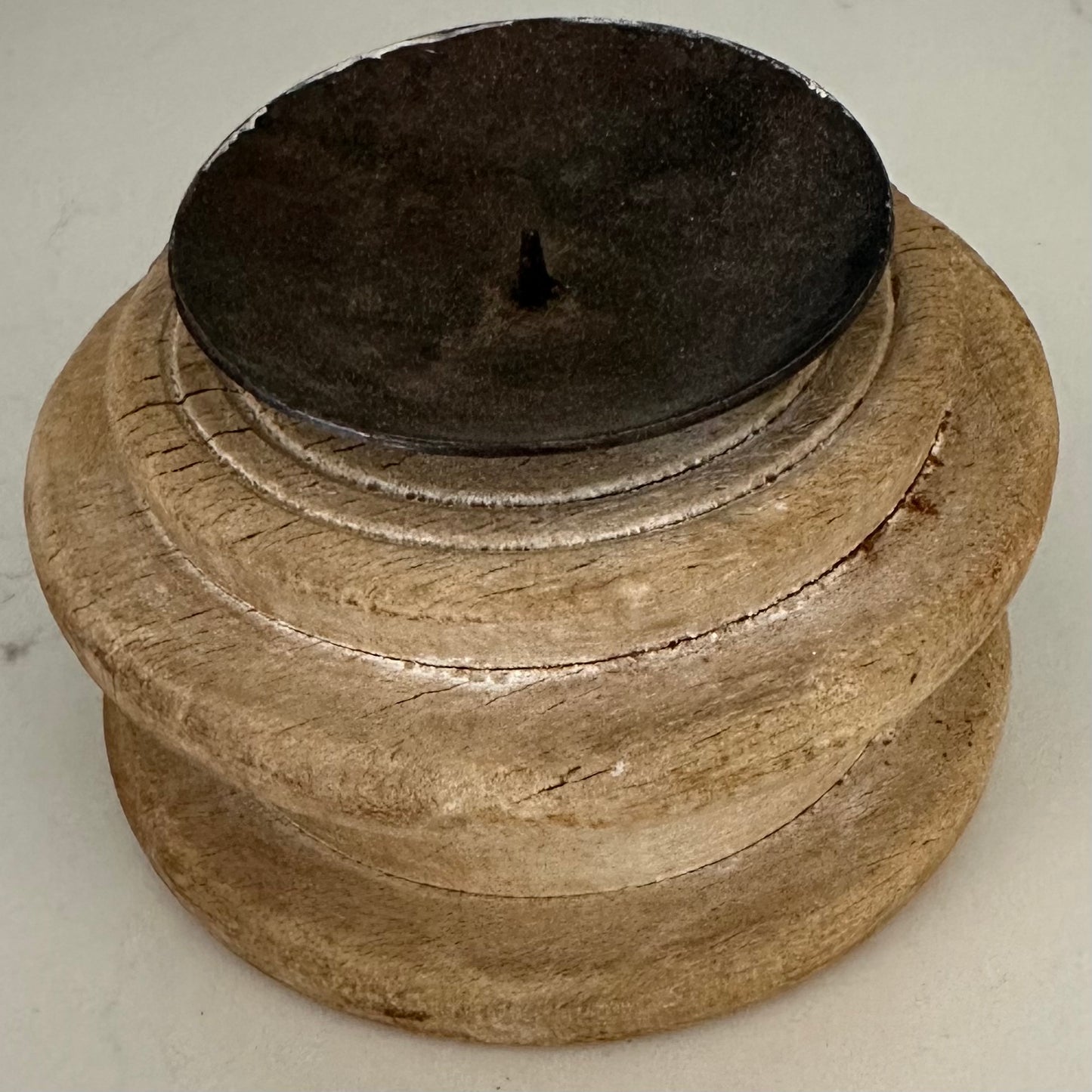 Wooden Vintage Candle Stand | Small