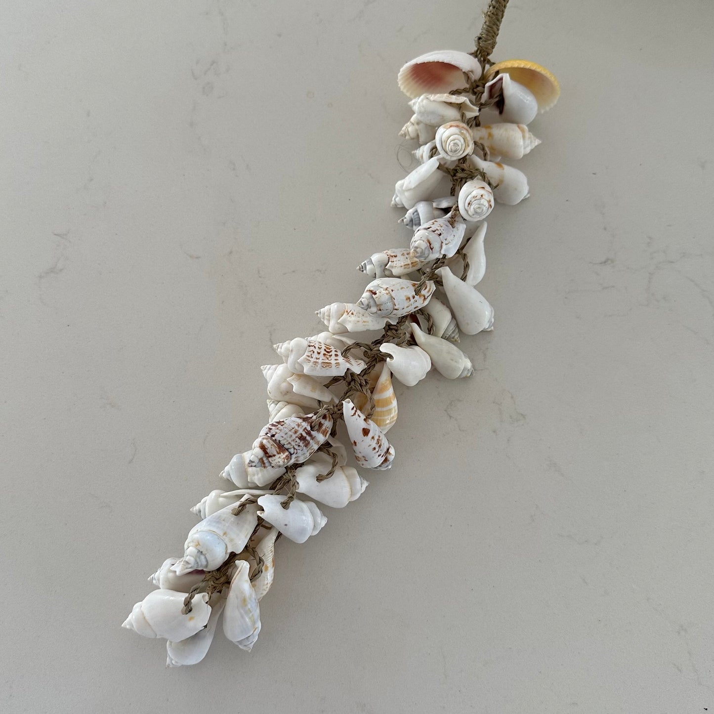 Sandy Shell & Seagrass Tassel | Curtain Tie Back | 58cm
