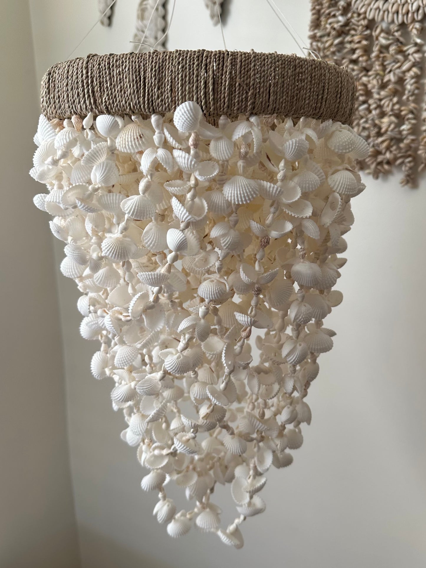 Tradewinds BoHo Shells Wind Chime Chandelier | Hanging | Medium