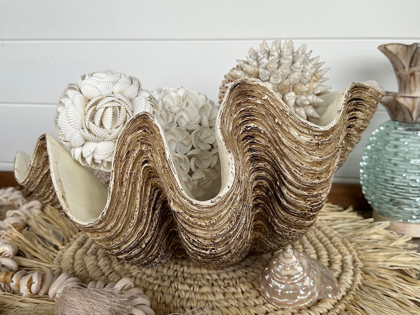 Vintage Resin CLAM Shell | Small | Large | JUST ARRIVED