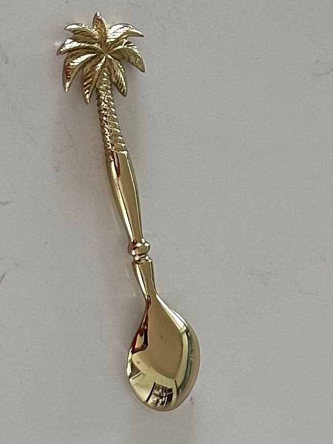 Brass Teaspoon | Palm Tree