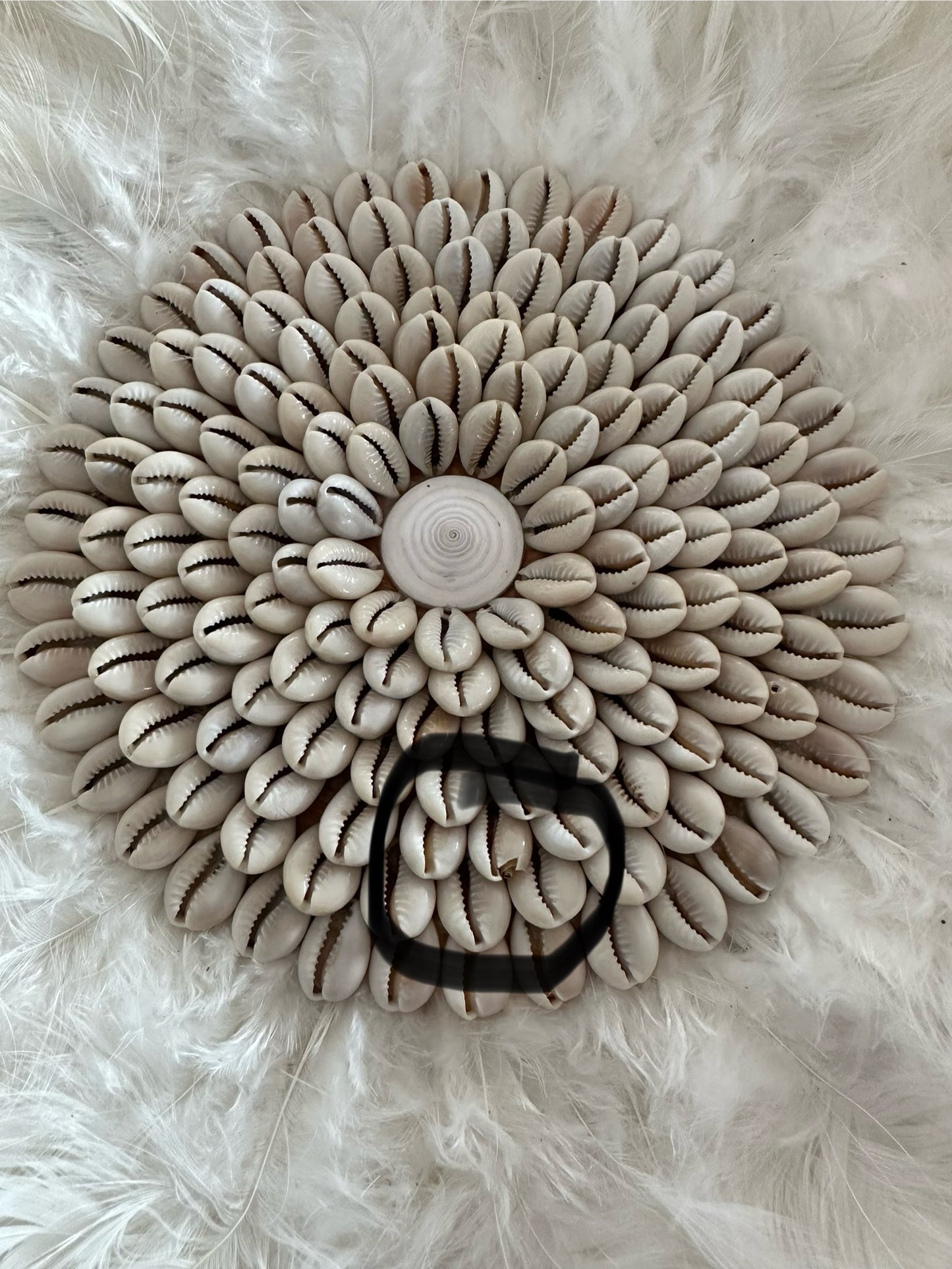 Boho Juju Hat | Fluffy | Cowrie | Natural | SECOND