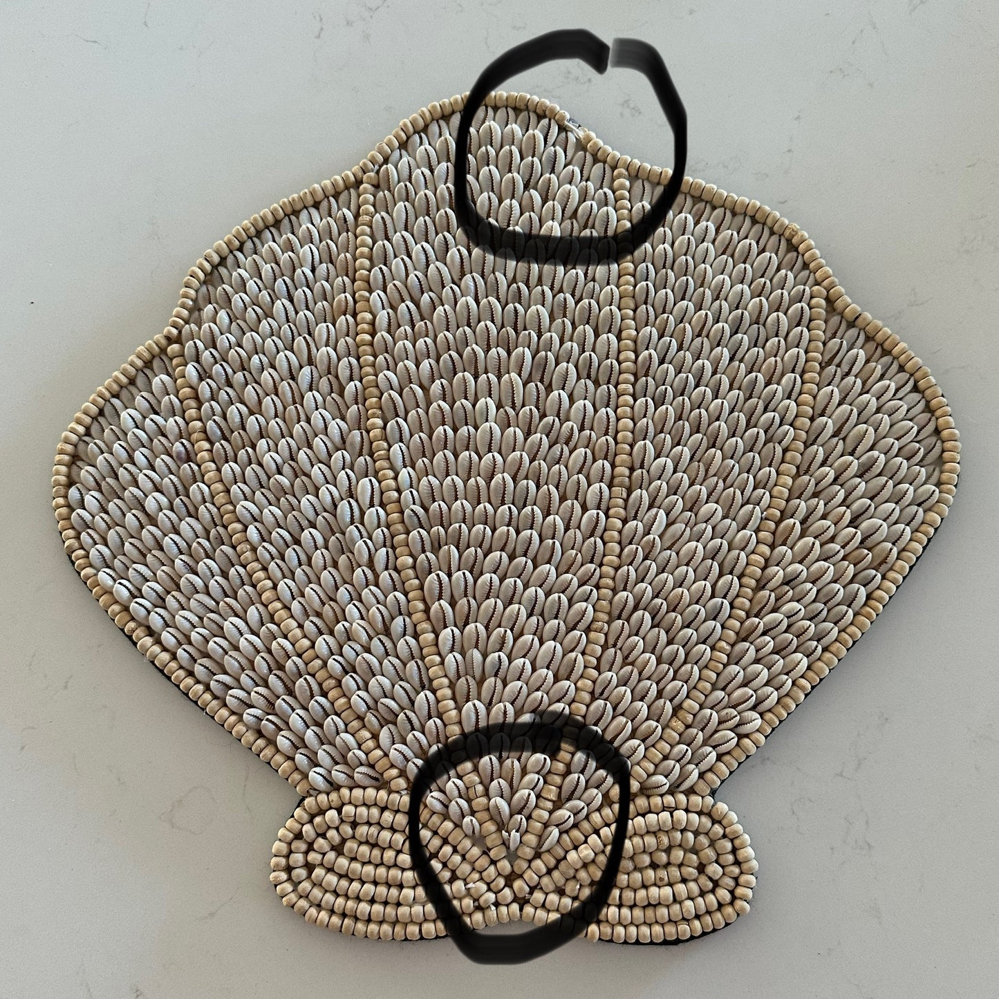 Cowrie Shells and Beads Clam Wall Hanging | SECOND/FAULTY