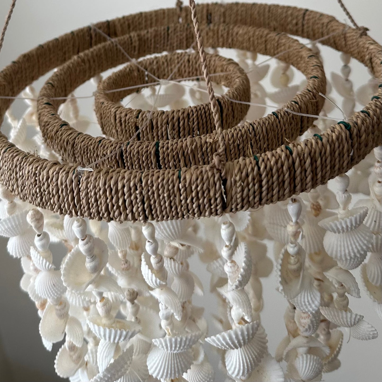 Tradewinds BoHo Shells Wind Chime Chandelier | Hanging | Small | ONLY 1 LEFT