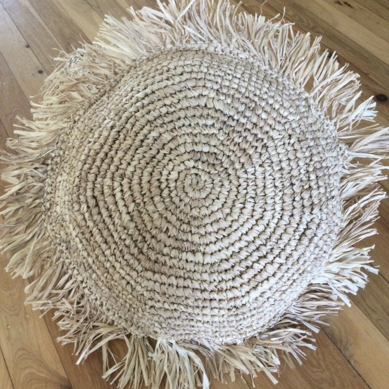 Tahiti Raffia Scatter Cushion Cover with Fringe | Natural | 6 Styles