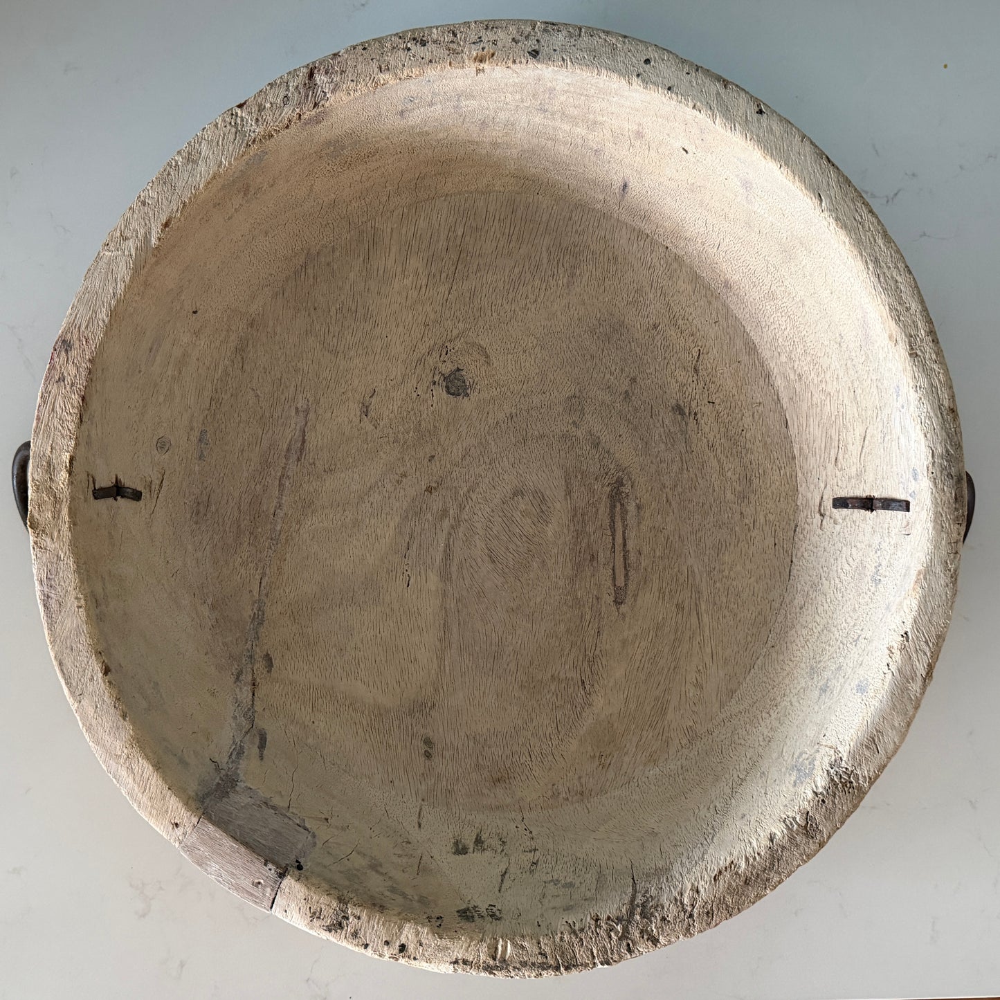 Raw Vintage Indian Parat Plate | Bleached | Style E