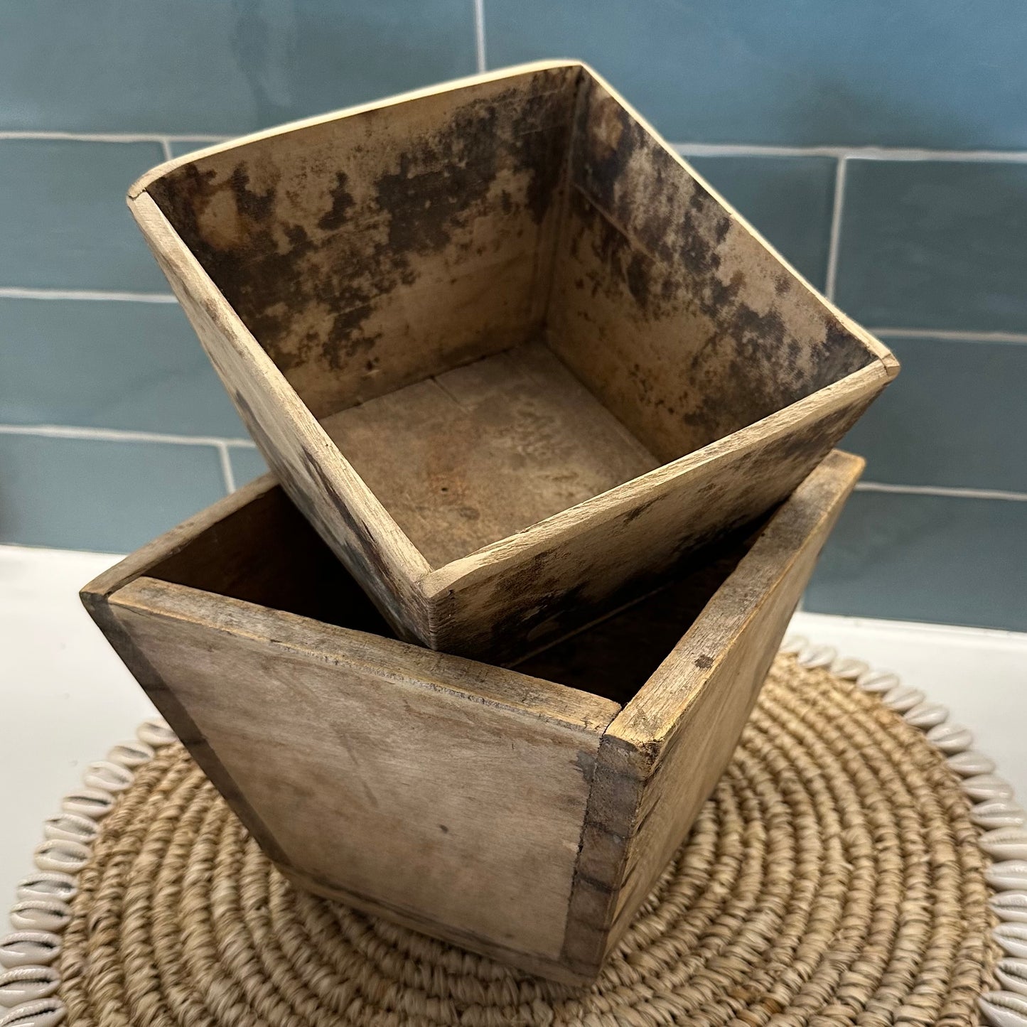Vintage Timber Rice Measure | Large