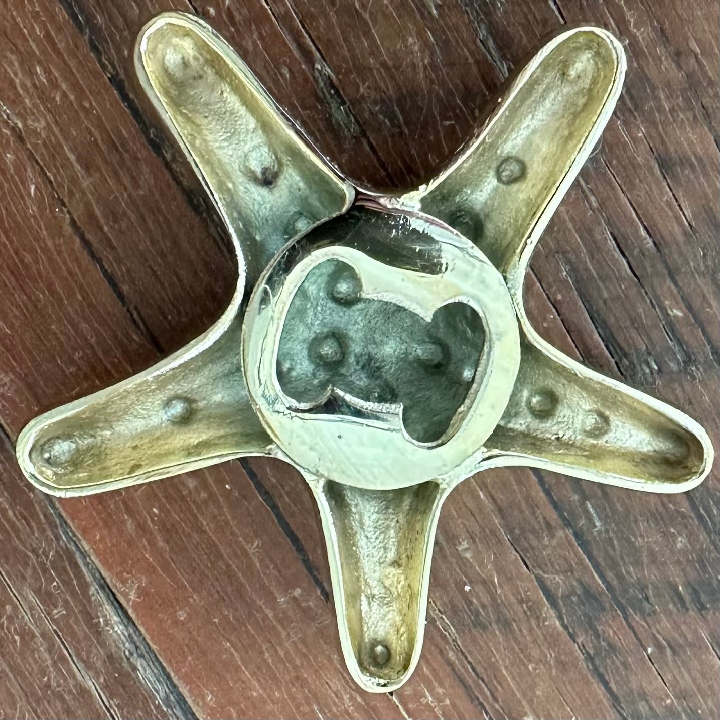 Starfish Palm Tree Bottle Opener | Brass | ONLY 1 LEFT