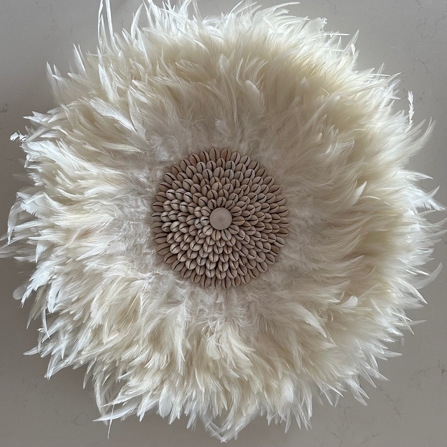 Boho Juju Hat | Fluffy | Cowrie | Natural | SECOND
