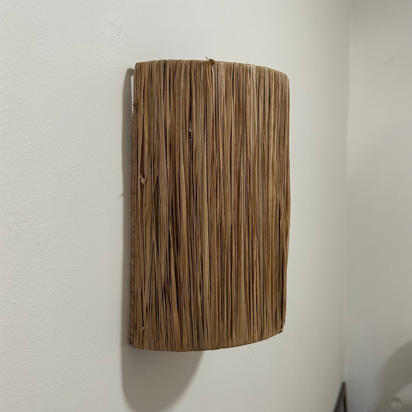 Raffia Wall Sconce | Natural | SMALL | ONLY 1 LEFT