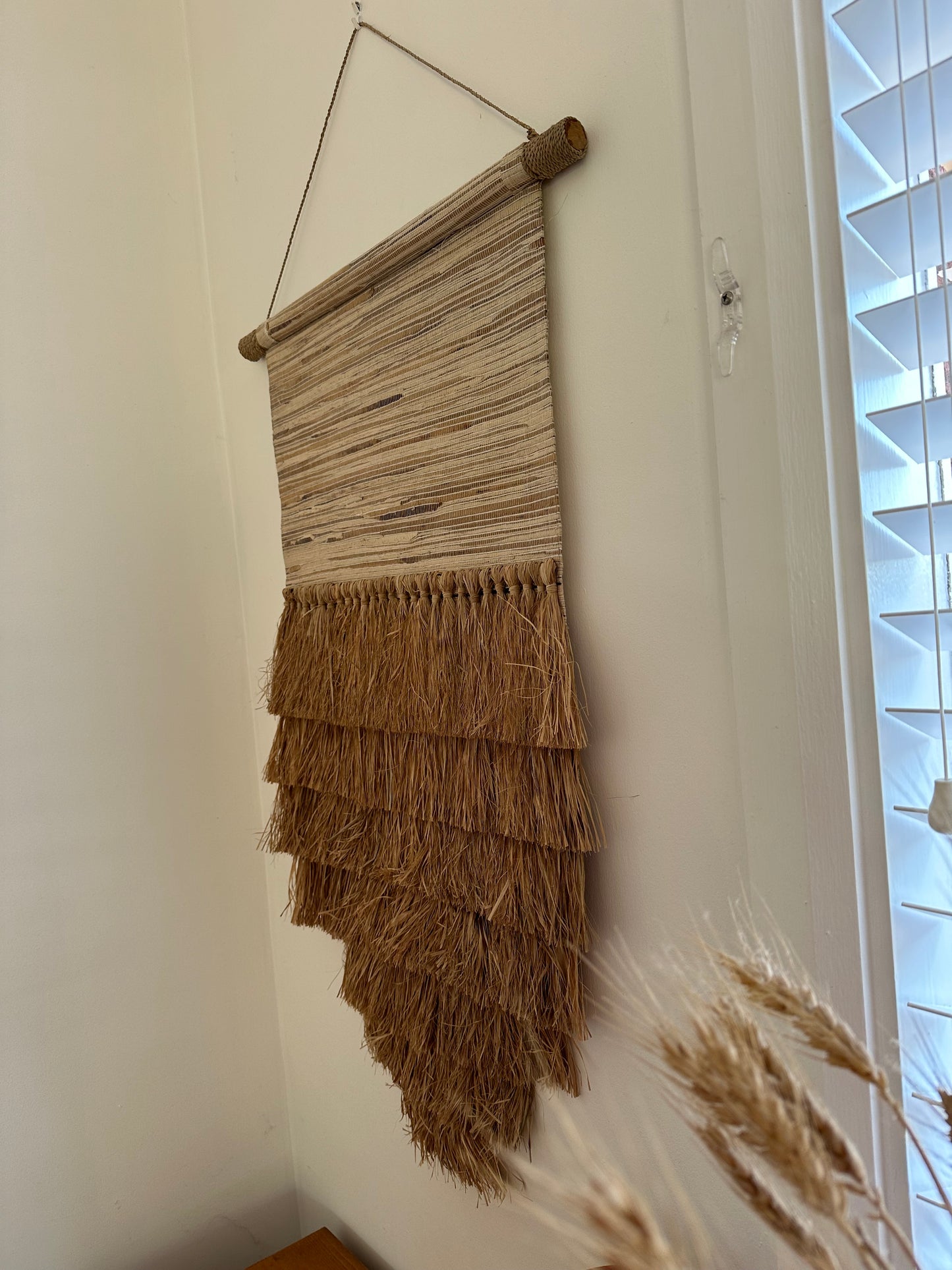 Tiara Natural Boho Wall Hanging | Fringe | MEDIUM | ONLY 1 LEFT