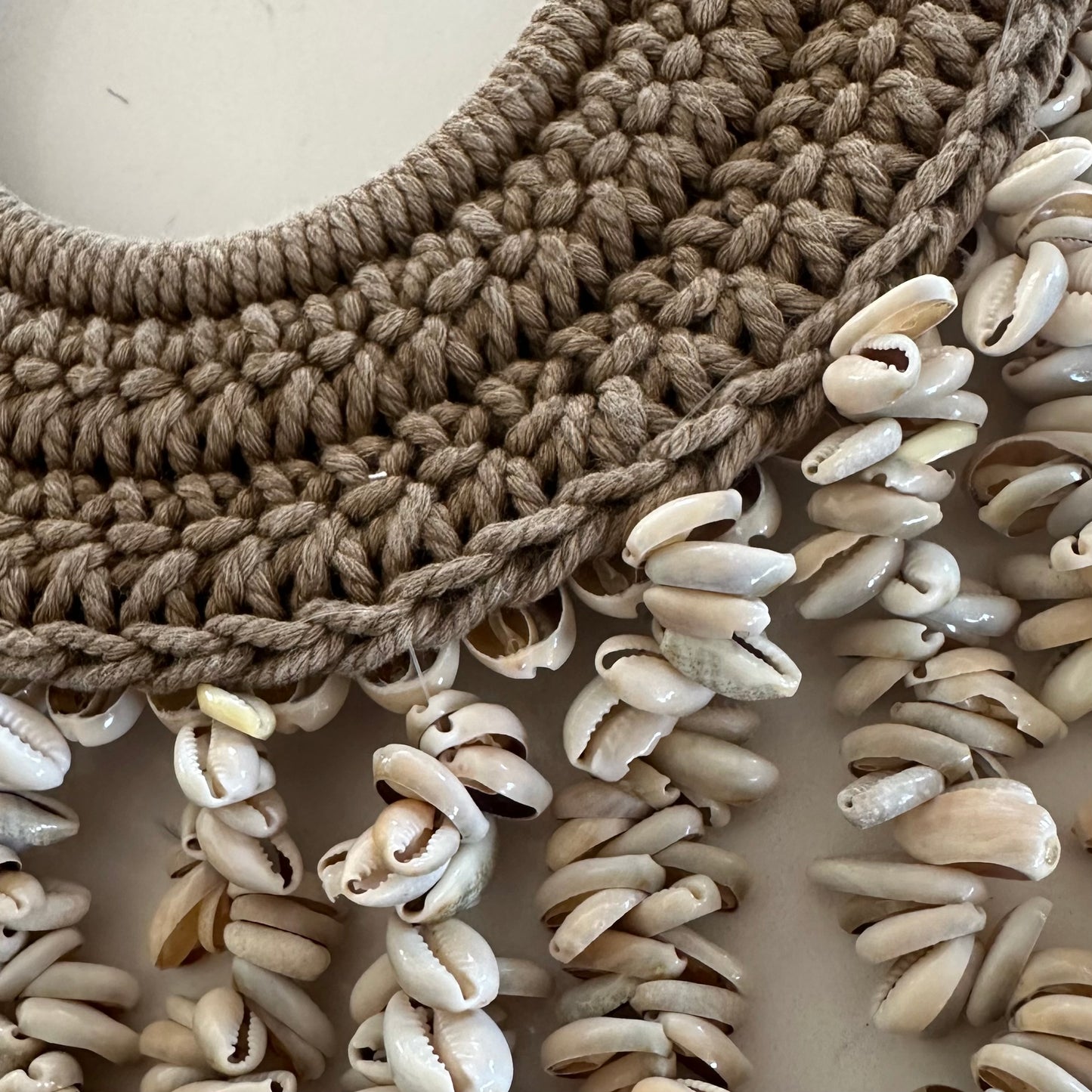 BoHo Papua Shell | Macrame | Necklace Wall hanging