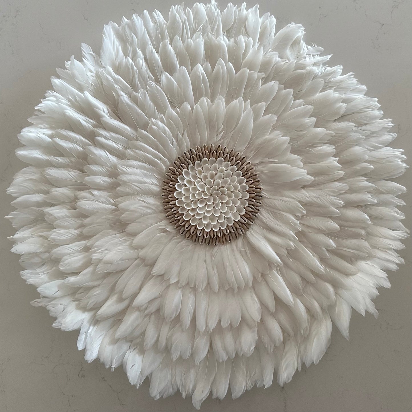 Franjipani Boho Juju Hat | White | Cowrie + Shell | 3 sizes available