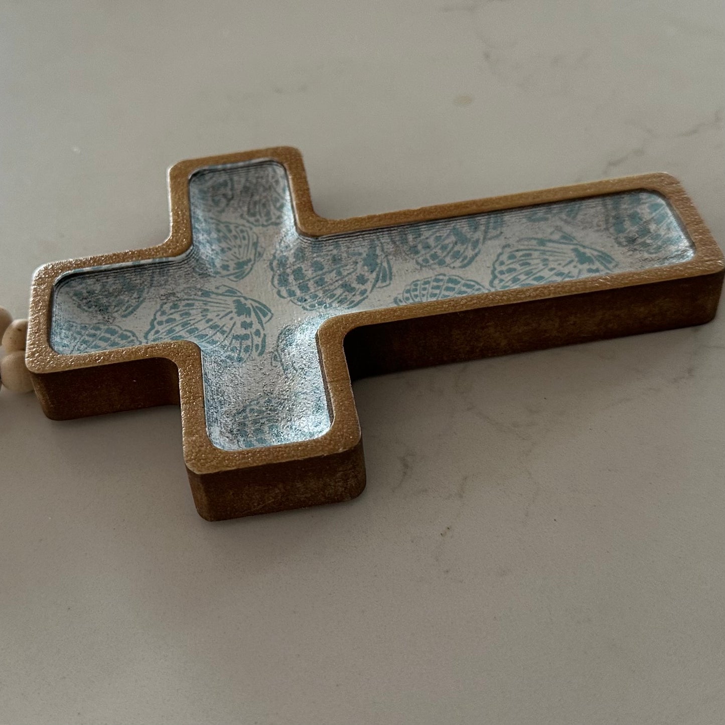 Shells Boho Hanging Cross | Wooden | JUST ARRIVED
