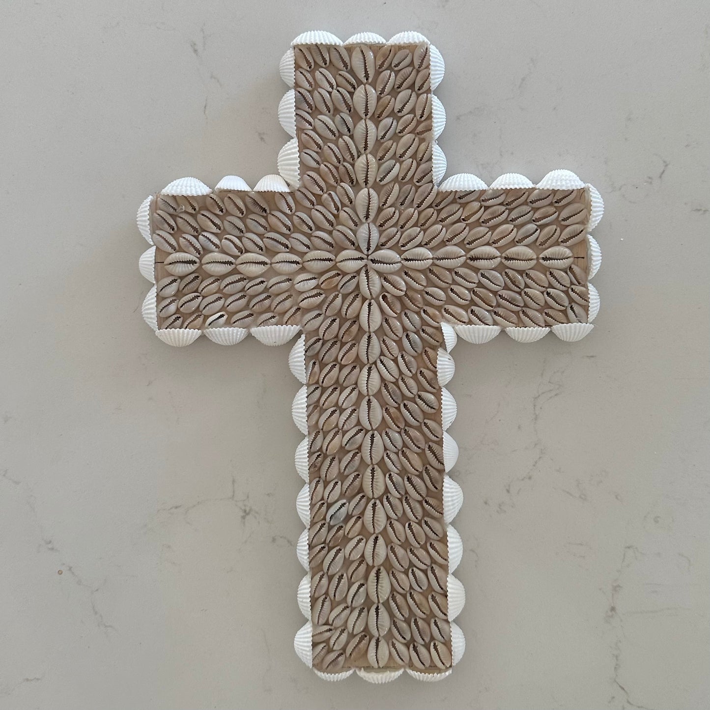 BoHo Shell Wall Cross | Cowrie | Medium | SOLD OUT