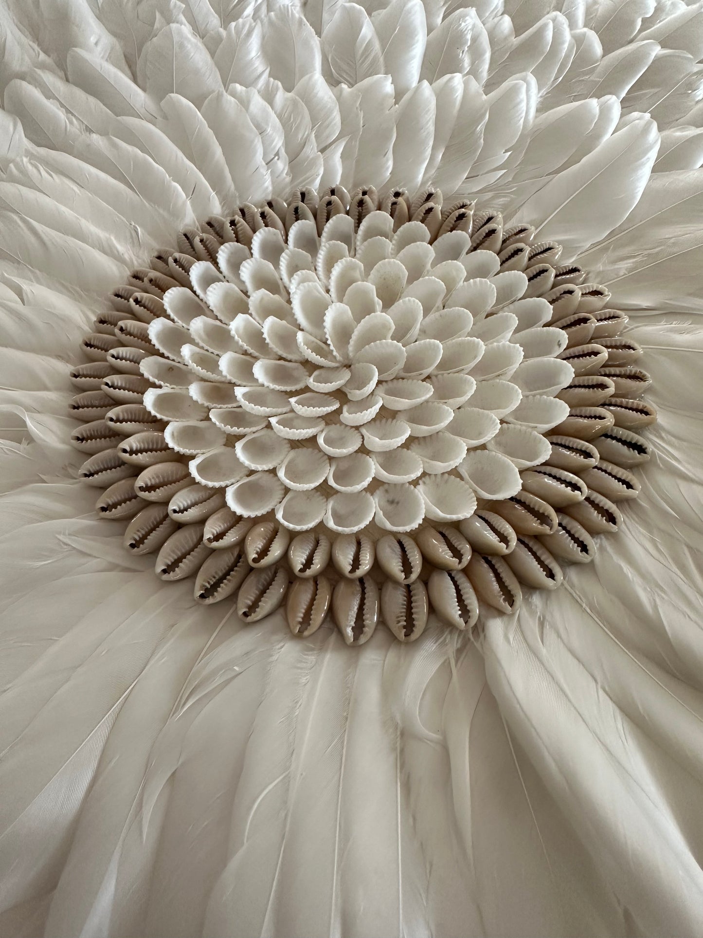 Franjipani Boho Juju Hat | White | Cowrie + Shell | 3 sizes available