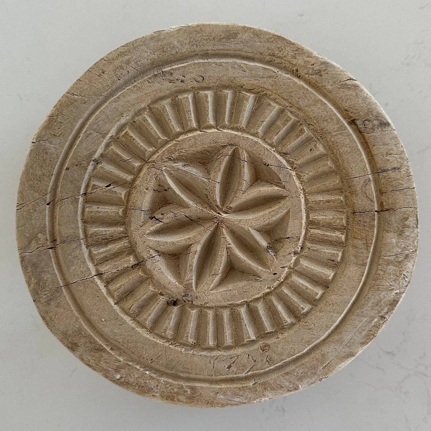 BoHo Vintage Carved Chapati Plate/Riser | Carved | LAST 1