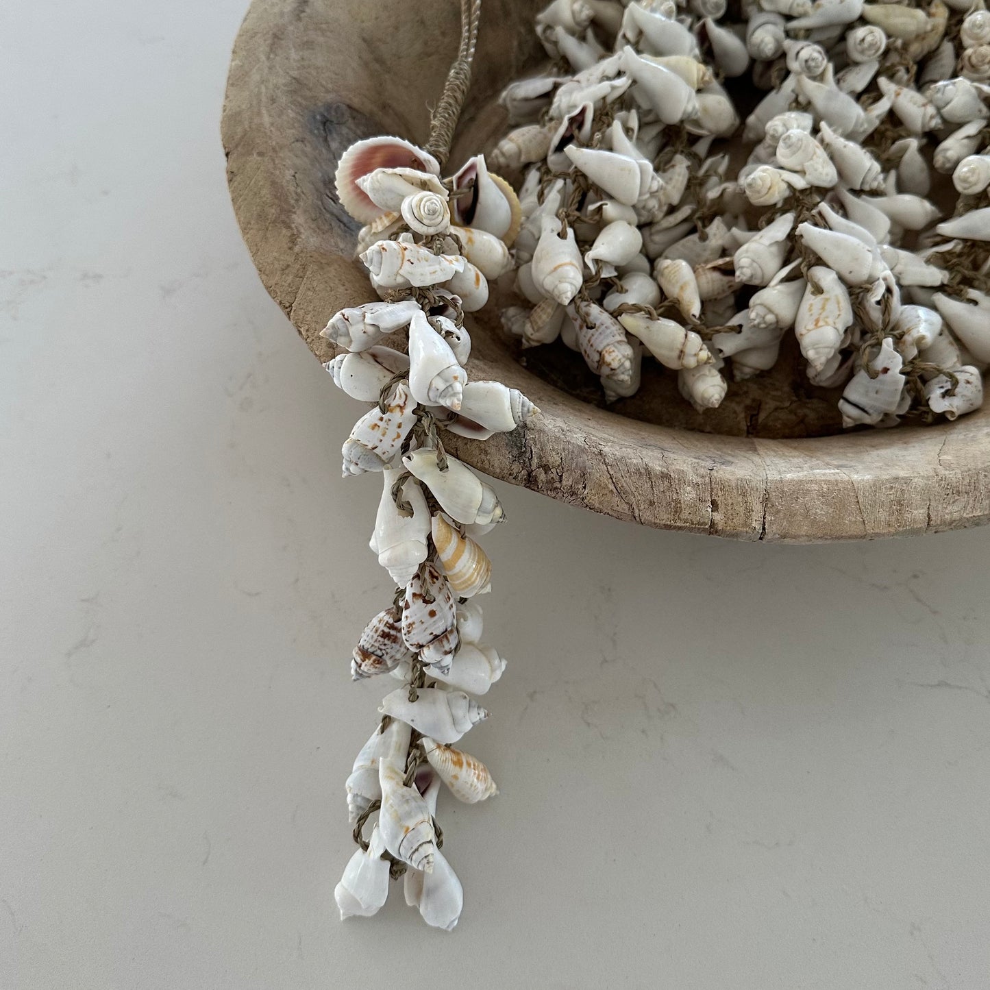 Sandy Shell & Seagrass Tassel | Curtain Tie Back | 58cm