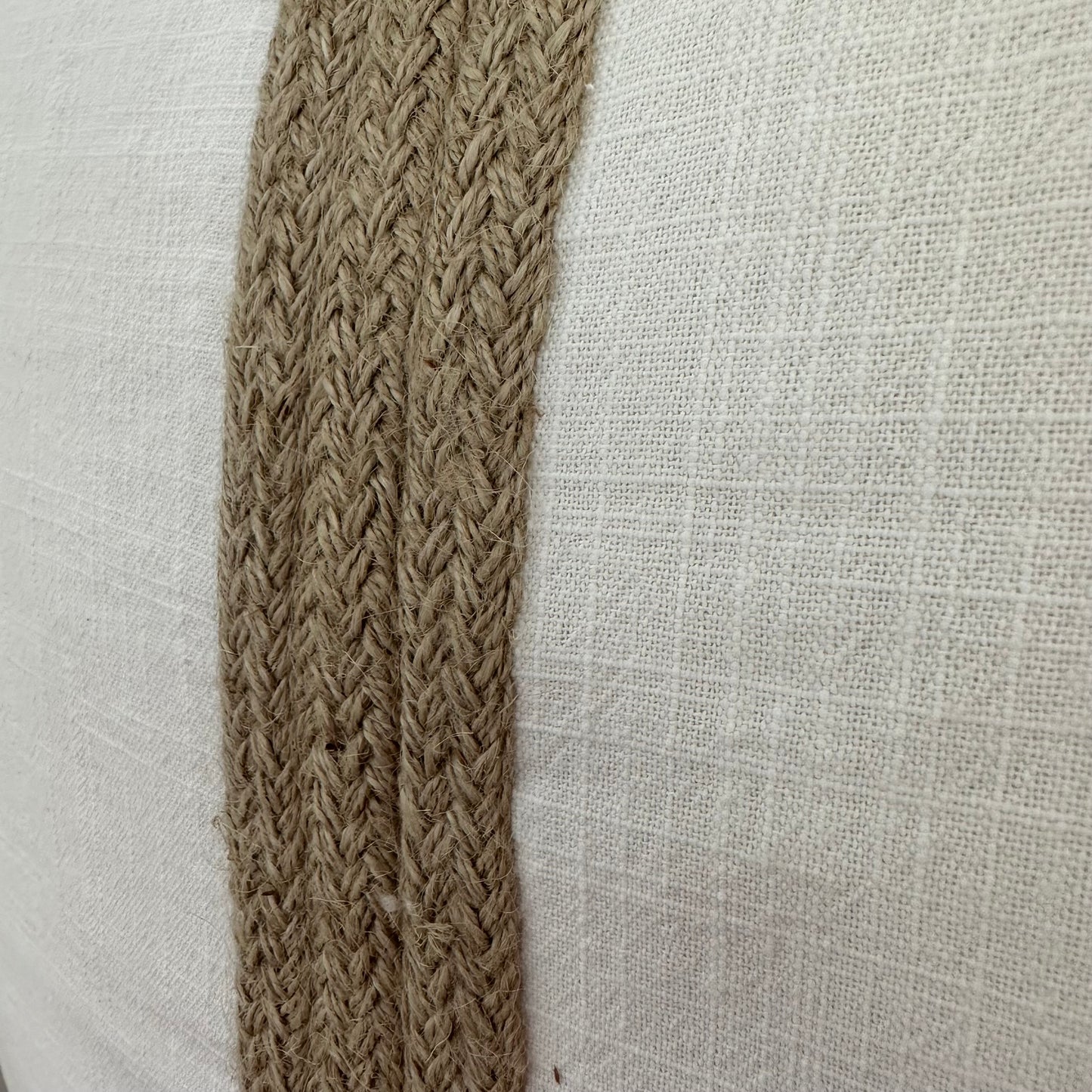 Beaches Coastal Linen Cushion Cover | Ivory | Jute | 2 Styles