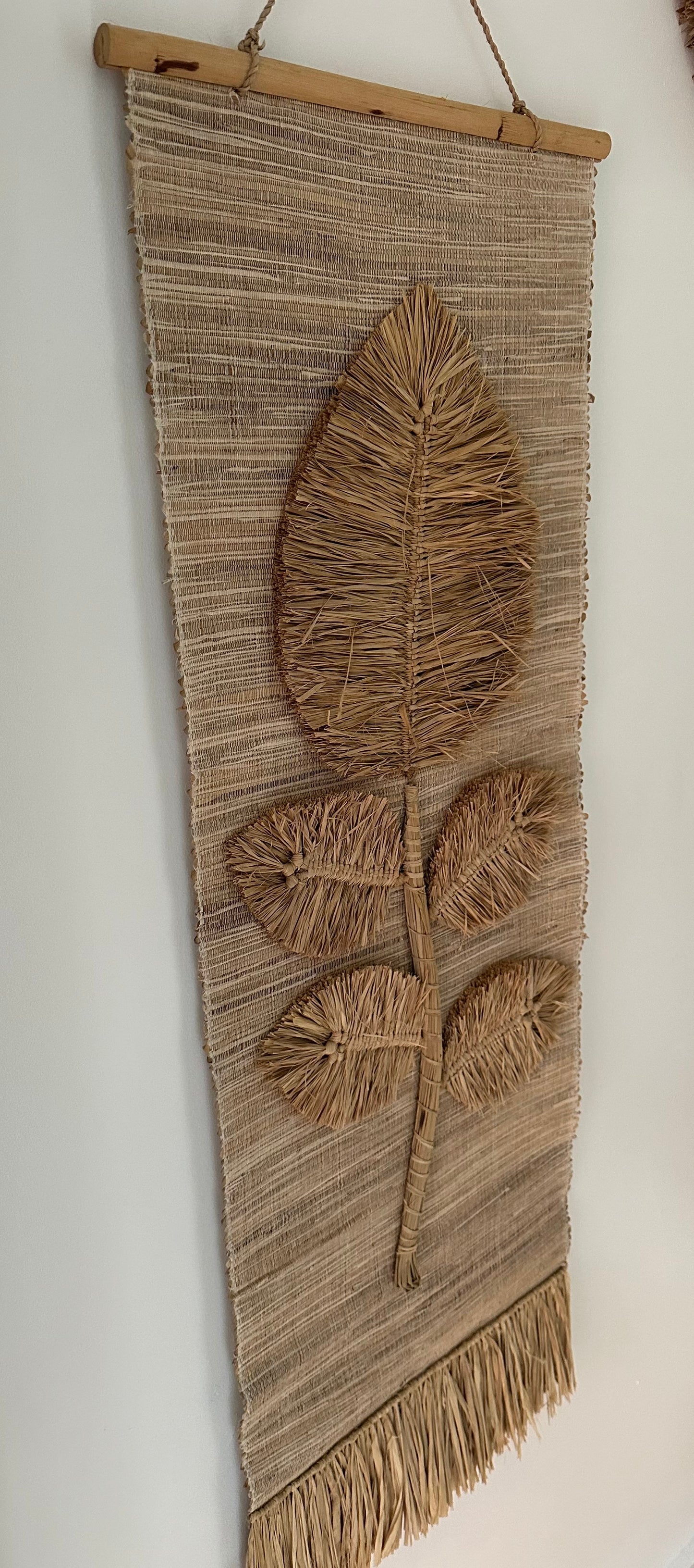 Boho Wall Decor | LEAF | Fringe