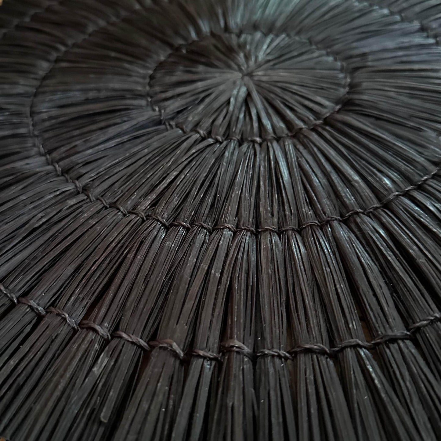 Natural Placemat | Soft Seagrass | Black
