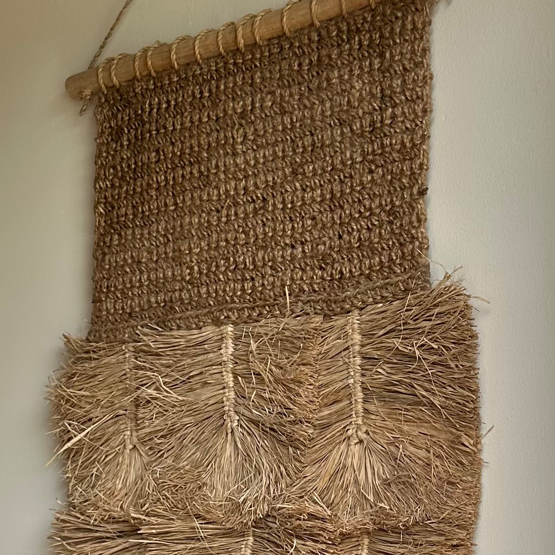 Ubud Natural Boho Wall Hanging | Leaf