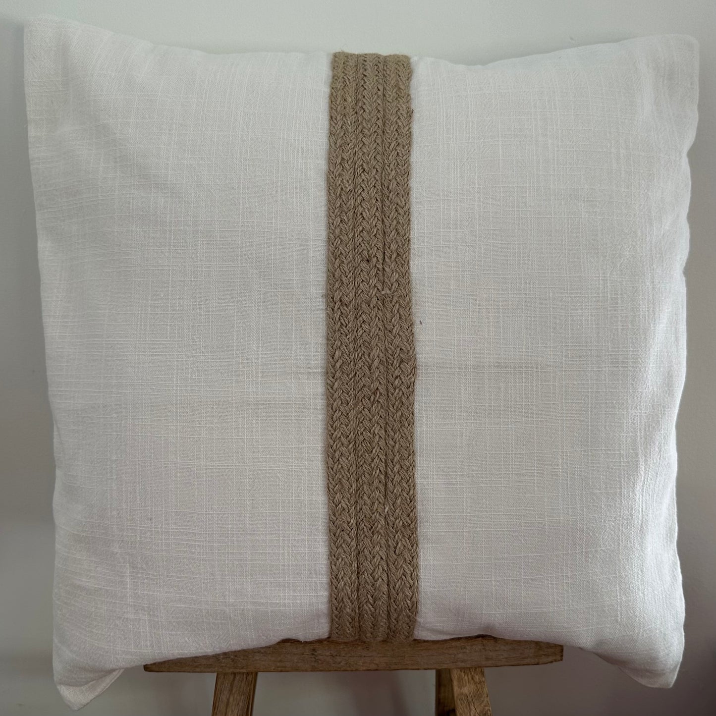 Beaches Coastal Linen Cushion Cover | Ivory | Jute | 2 Styles