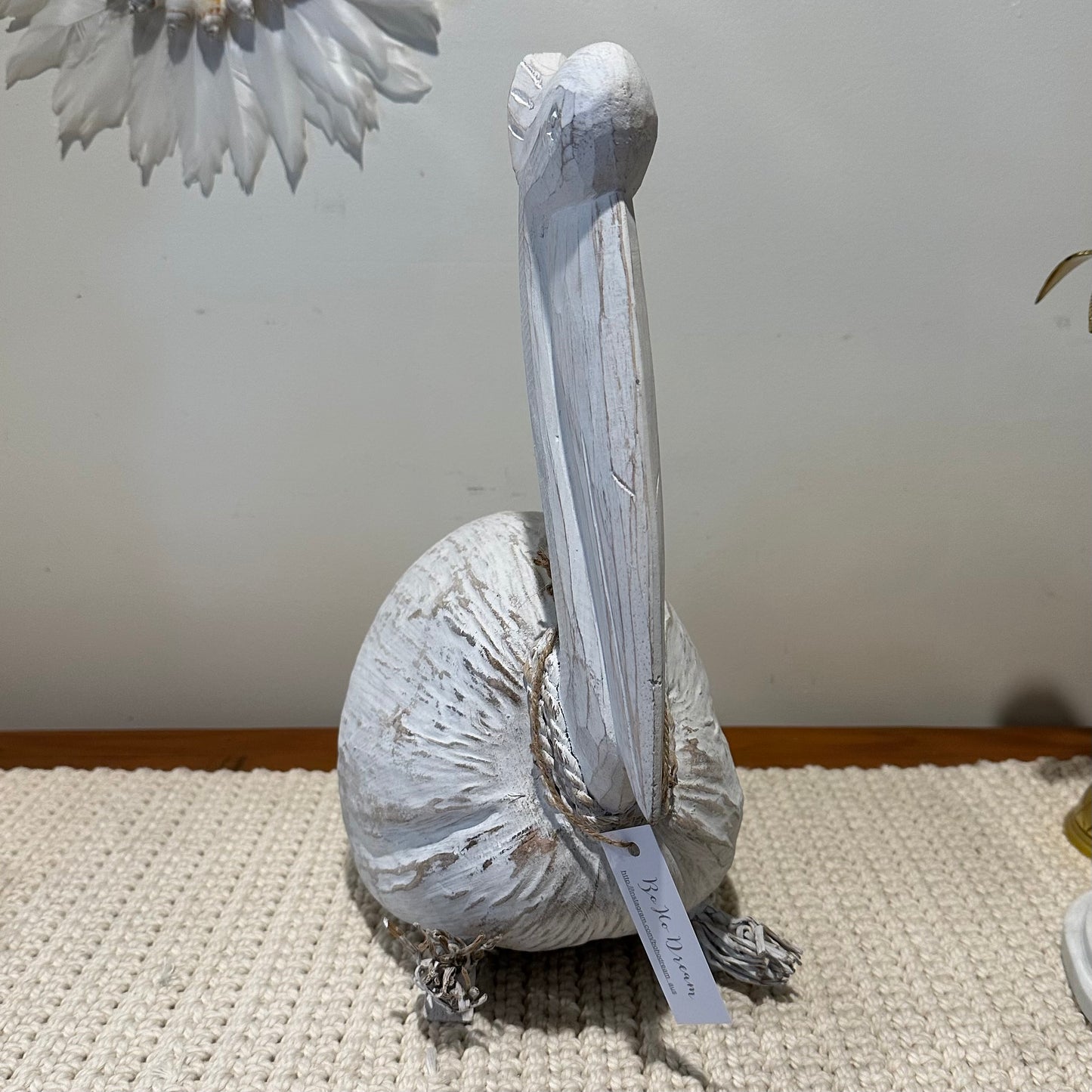 Percy Coastal Whitewashed Pelican | Sitting