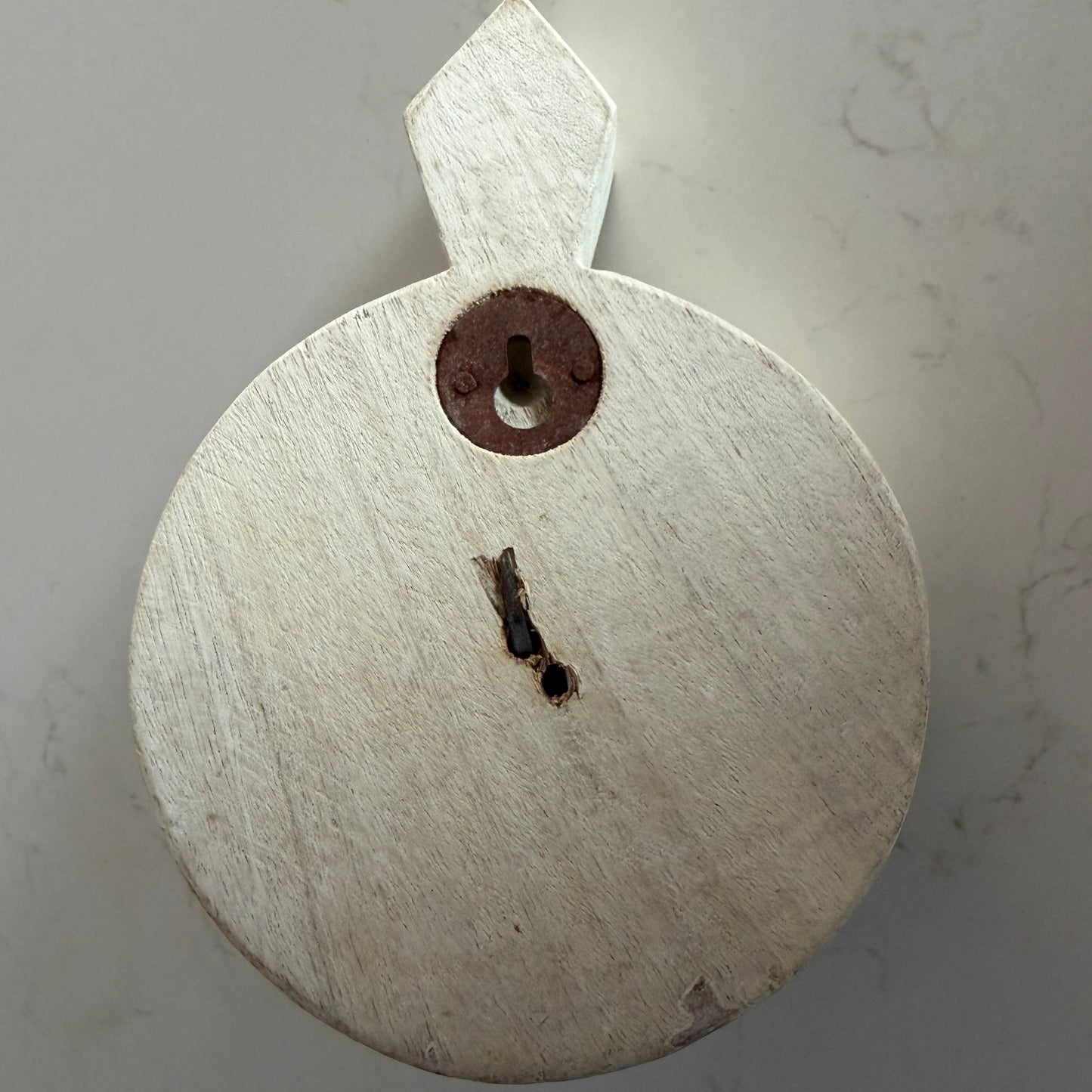 BoHo Indian Whitewashed Carved Wall Hook | Single | ONLY 1 LEFT