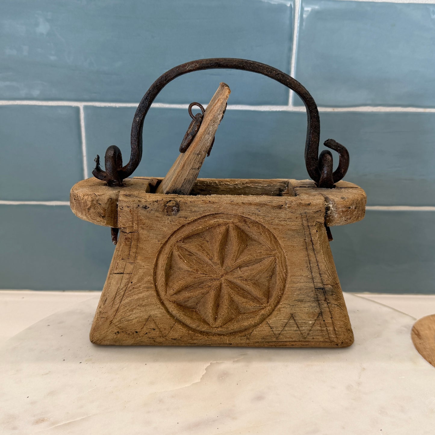 Raw Vintage Indian Oil Pot | #2