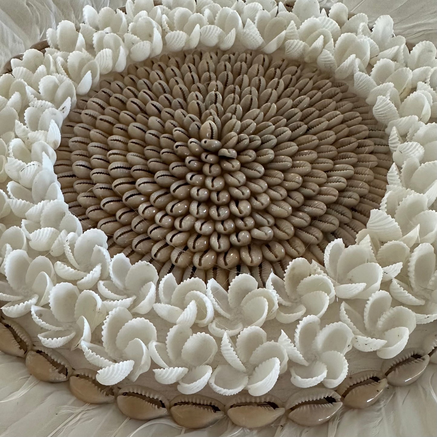 Malia Boho Juju Hat | White | Cowrie + Shell