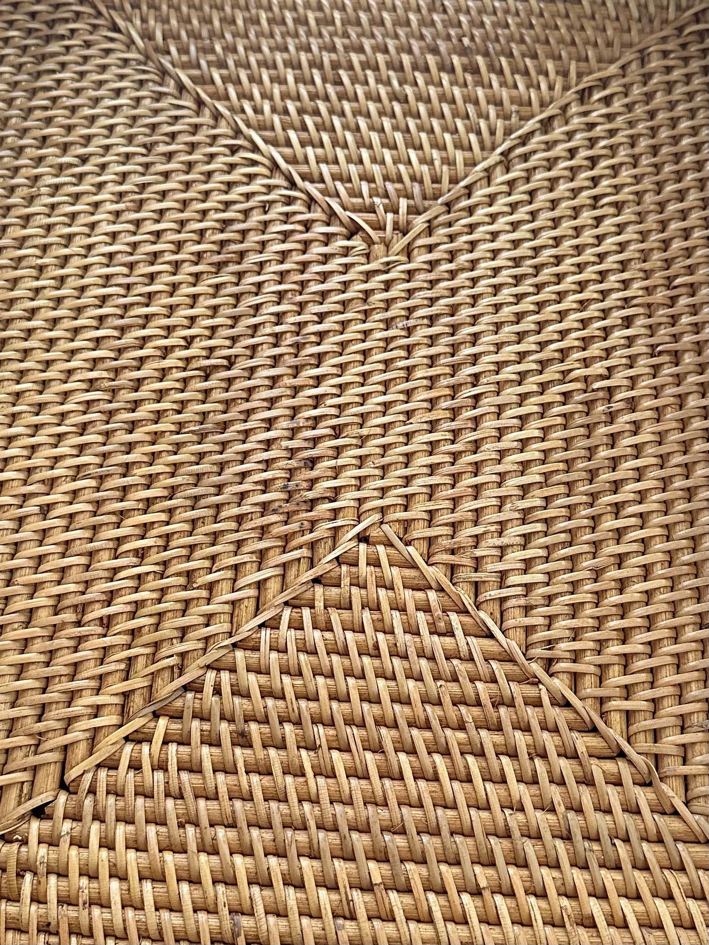 Hamptons Rattan Tray with Handles | LARGE - LONG