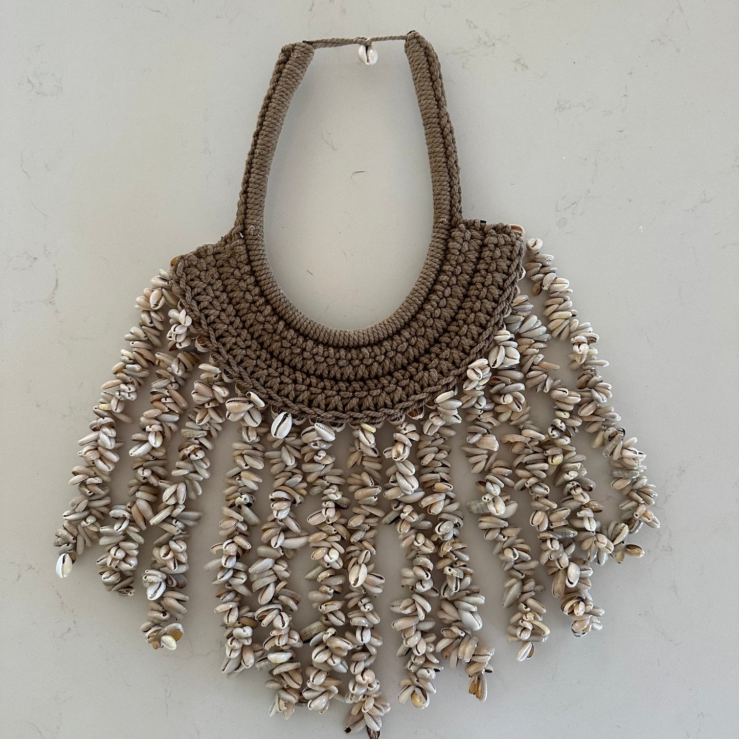 BoHo Papua Shell | Macrame | Necklace Wall hanging