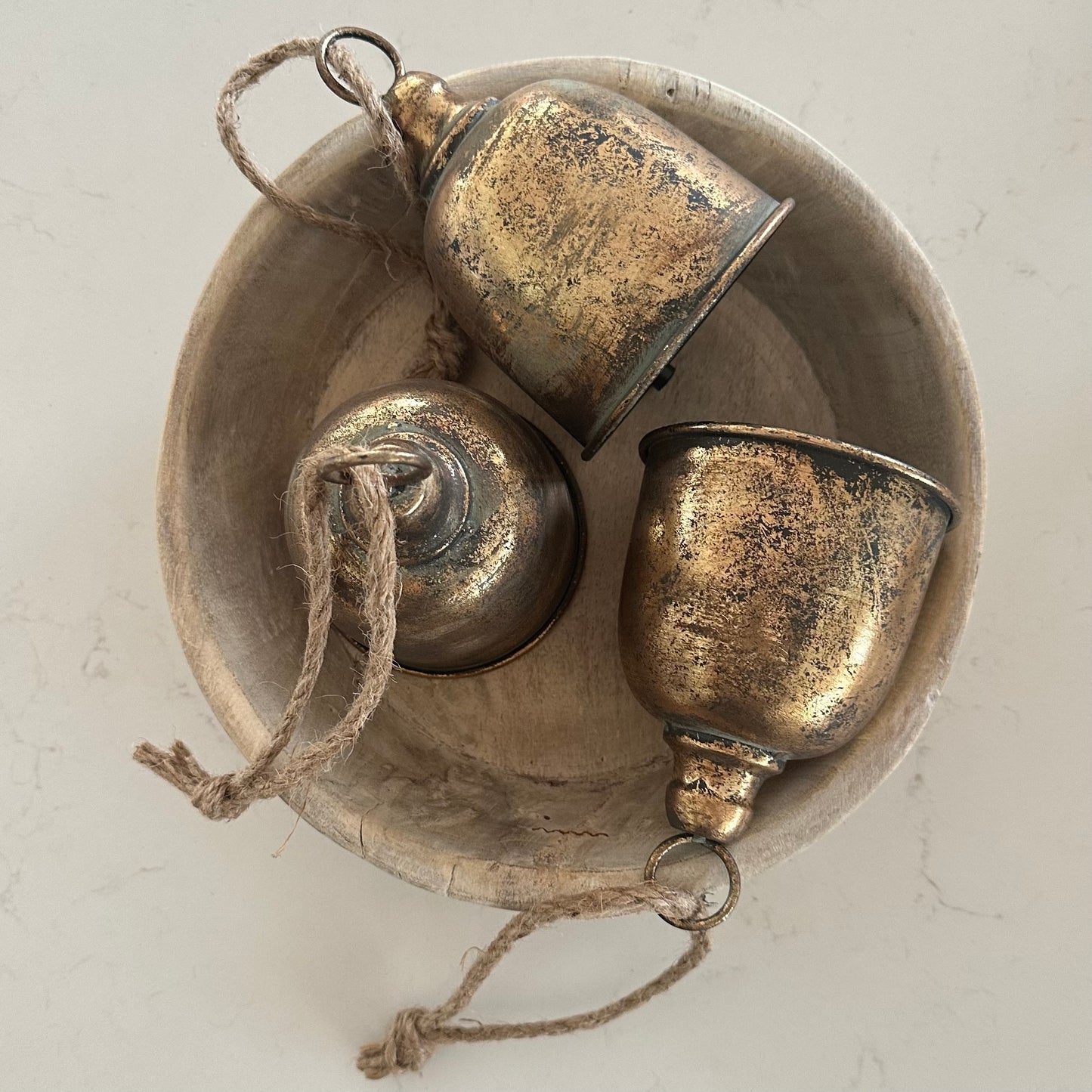 Vintage Bell Christmas Wind Chime | Rustic |