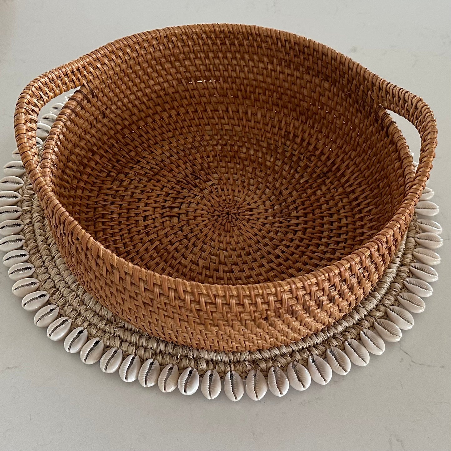 Hamptons Rattan Basket/Tray | 2 SIZES