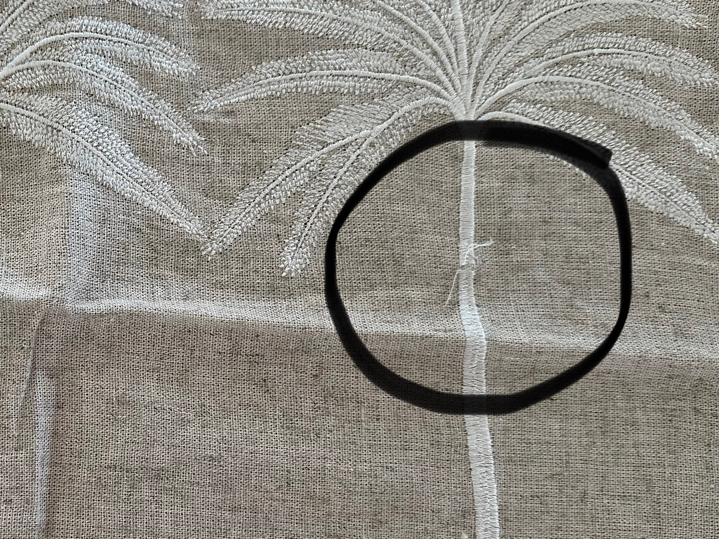 Boho Palms Linen Cushion Cover | 45cm x 45cm | SECOND