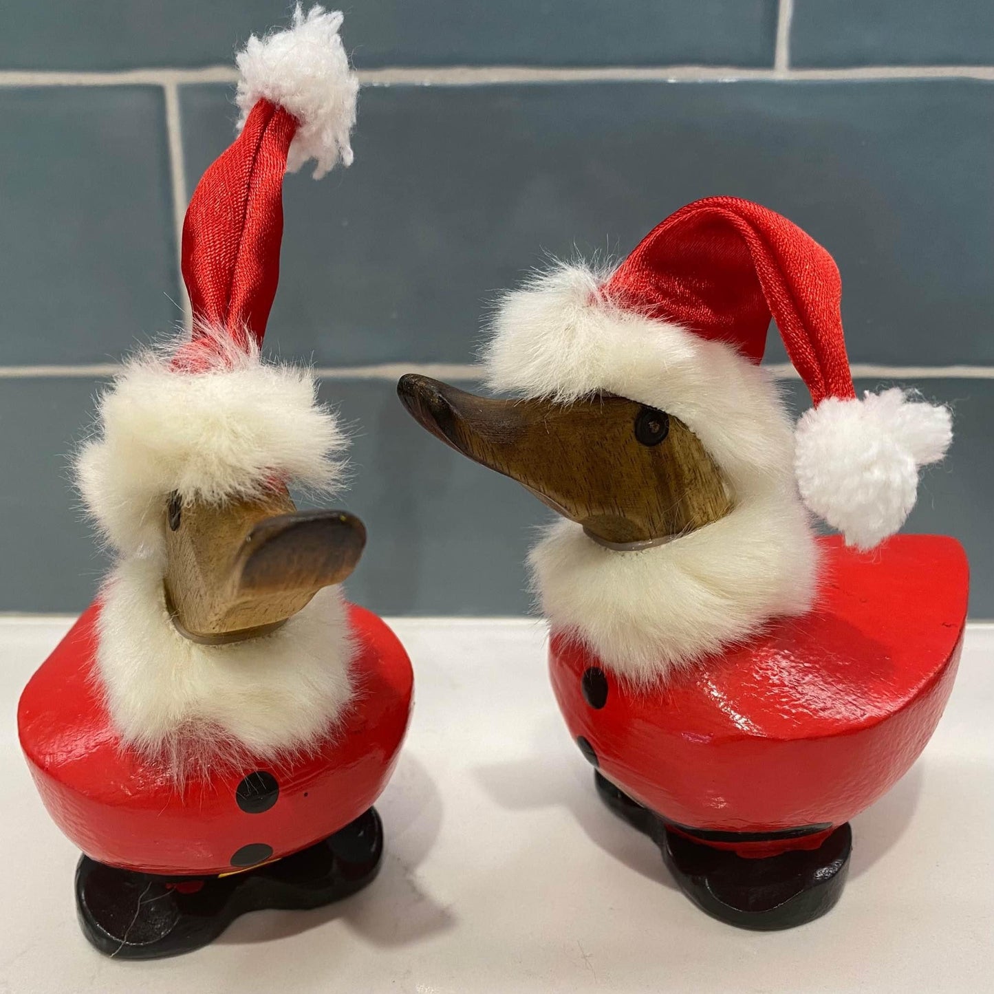 Boho Wooden Christmas Duckling