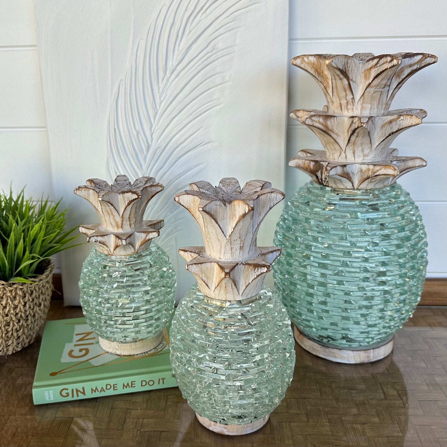 Maui Glass Pineapple | Decor | Tea Light Holder | 5 sizes