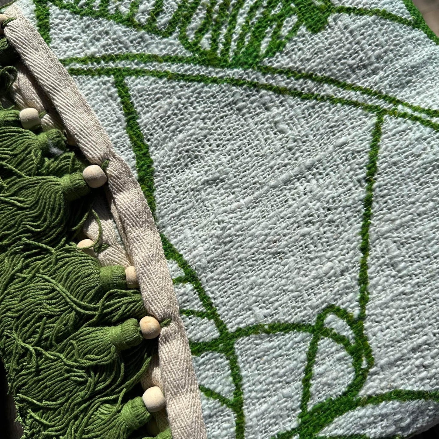 XL Throw Blanket - Cotton | Monstera