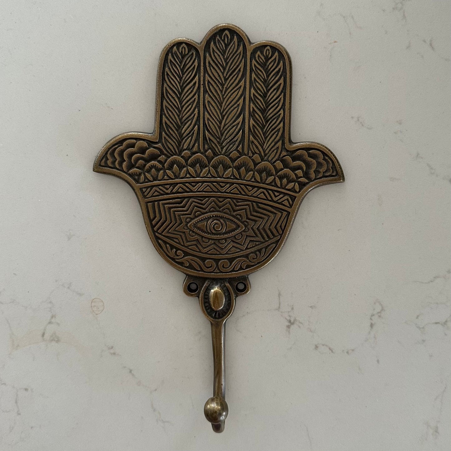 Boho Hamsa Brass Wall Hook | 4 Styles