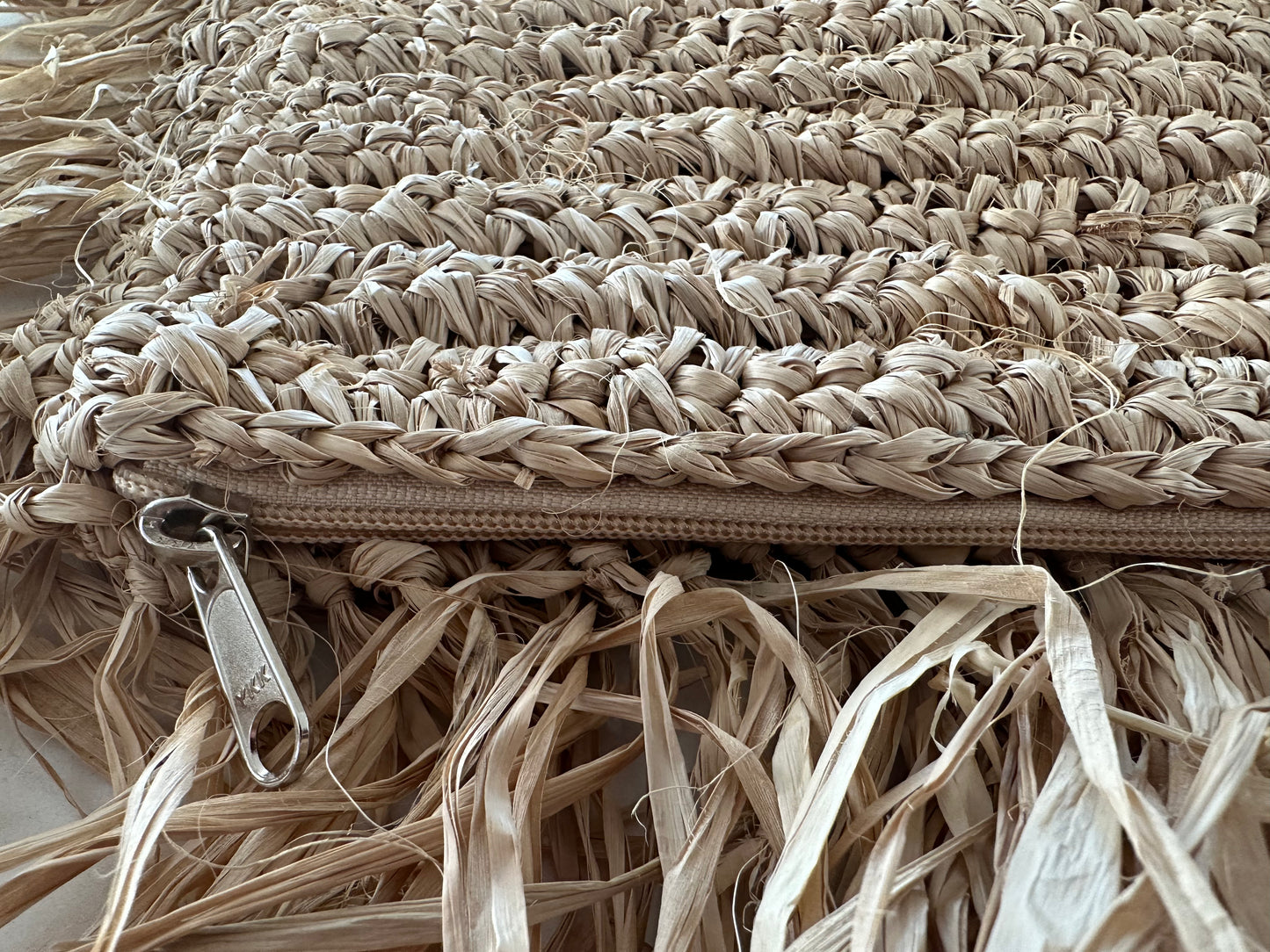 Raffia Cushion Cover | Palm | Shell | Natural