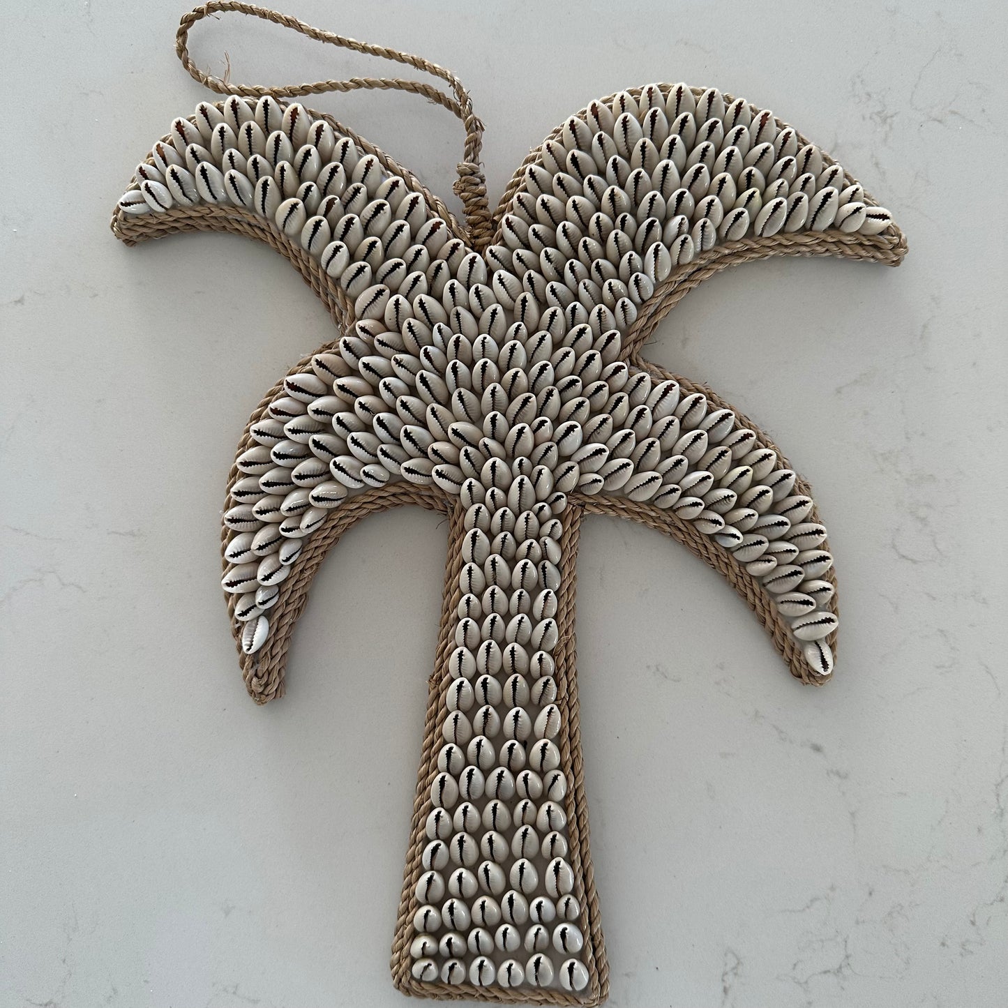 BoHo Shell Palm Tree Wall Hanging | Cowrie
