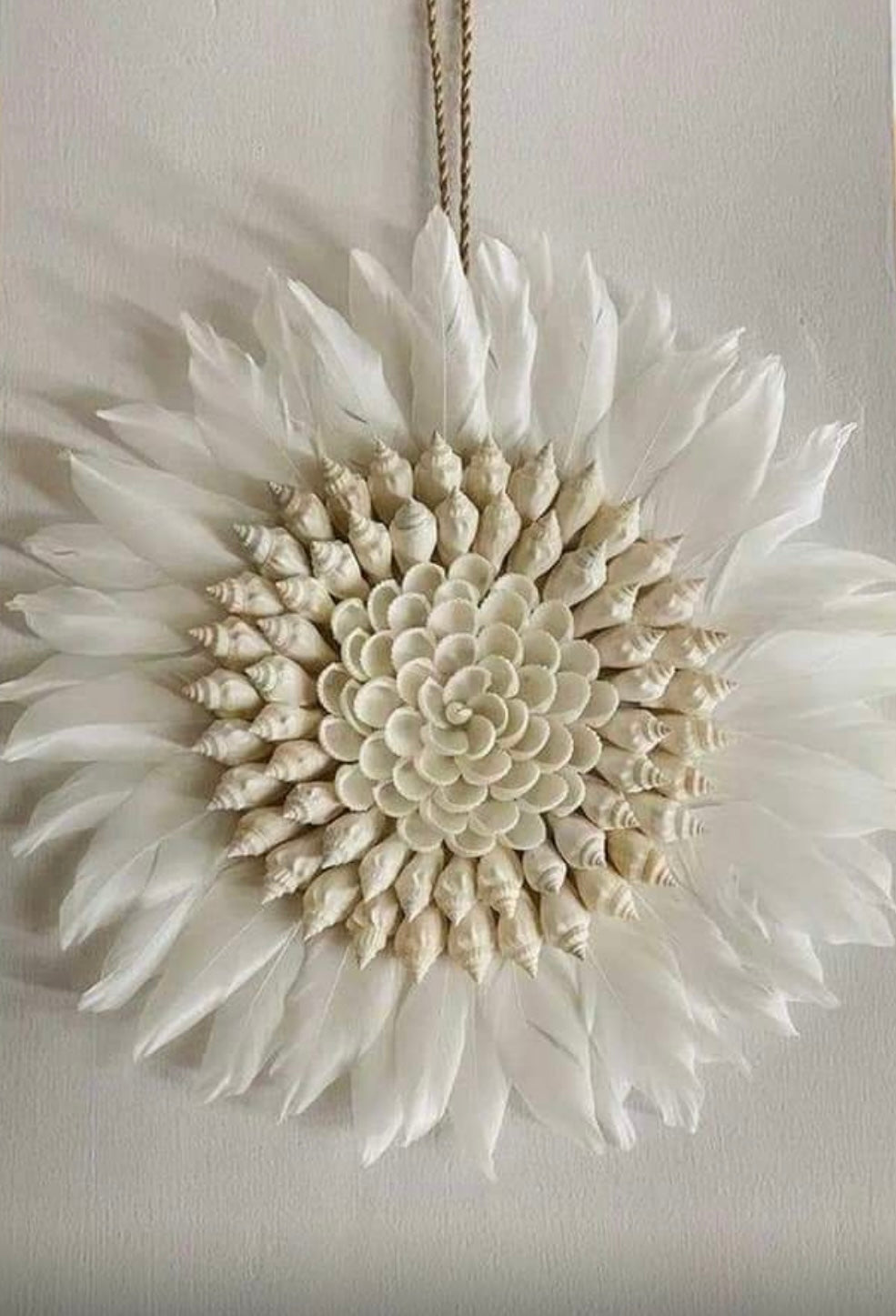 Isla Boho Juju Hanging/Tassel White | Shells | 40cm | SOLD OUT