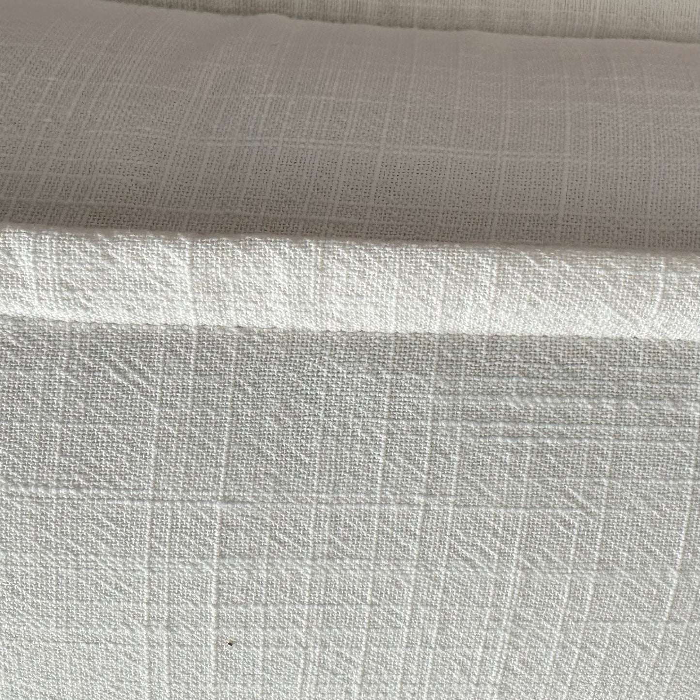 Coastal BoHo Linen Palms Cushion Cover | Ivory | Stitching | Lumbar