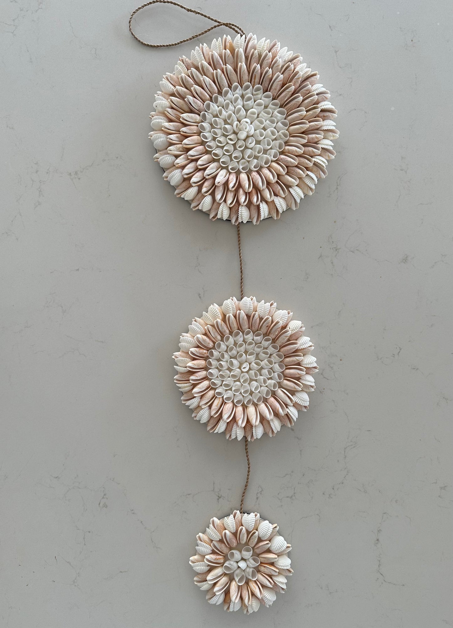 BoHo Shell Wall Hanging | Trio | Blush | ONLY 1 LEFT