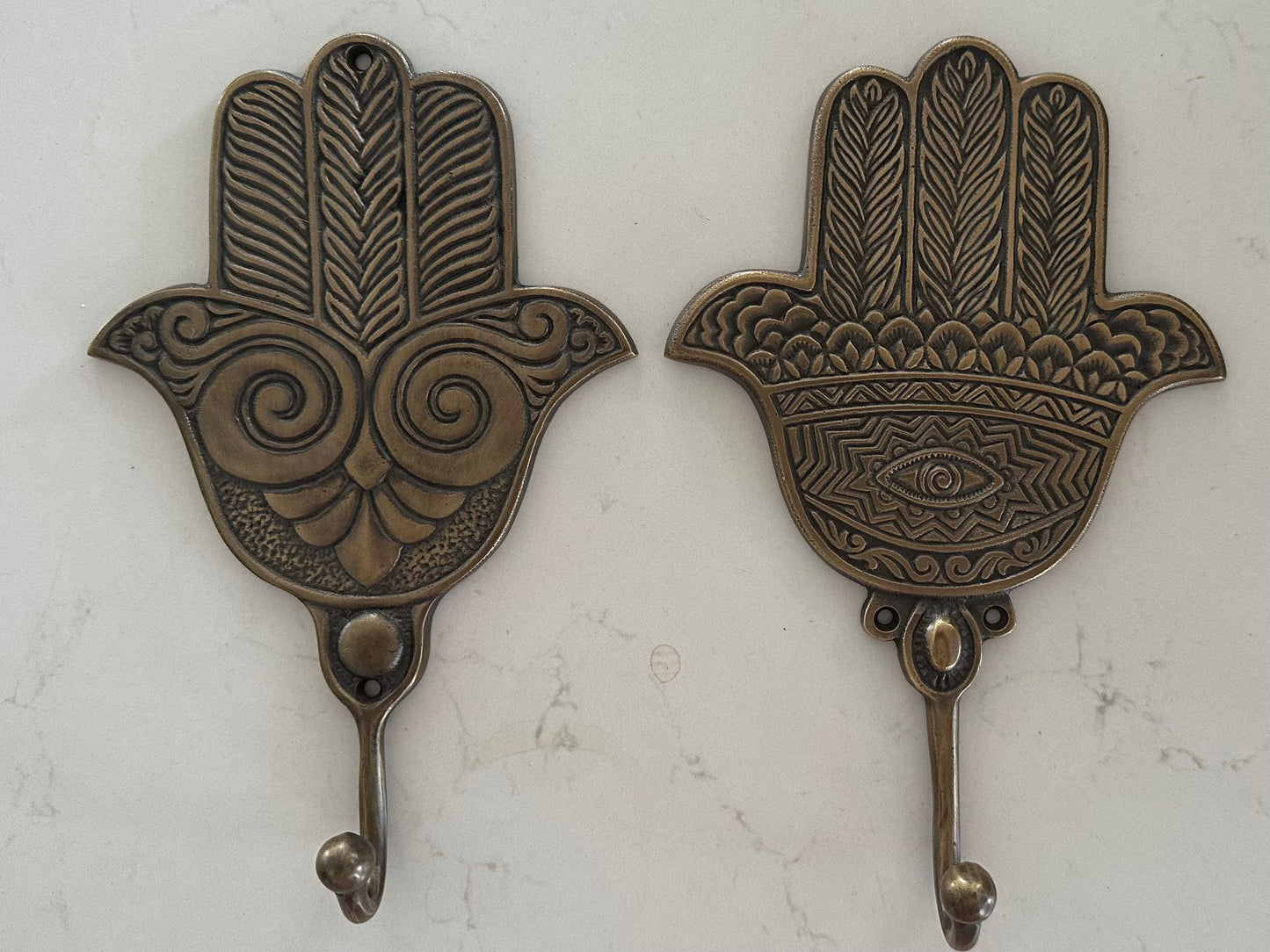 Boho Hamsa Brass Wall Hook | 4 Styles