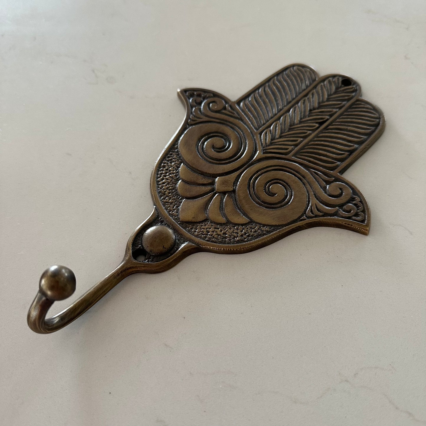 Boho Hamsa Brass Wall Hook | 4 Styles